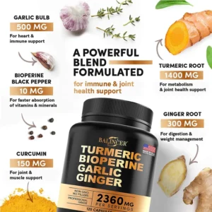 Turmeric and Garlic Supplements